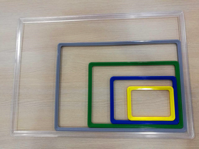 Supermarket Colorful Plastic Poster Frame Display