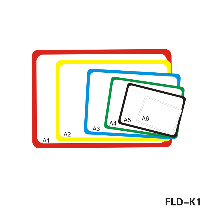 Supermarket Colorful Plastic Poster Frame Display