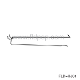 Flip Scan Pegboard Hook With Clear Ticket Holder