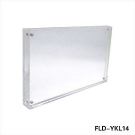 Free Standing Polished Clear Acrylic Magnetic Photo Frame