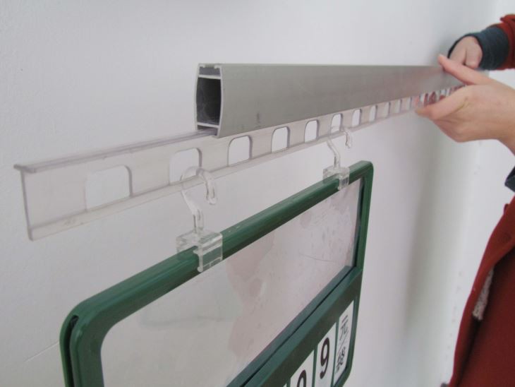 Aluminum Poster Hanging Rail For Advertising Promotion
