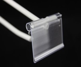 Flip Up Label Holder For Metal Hook Display